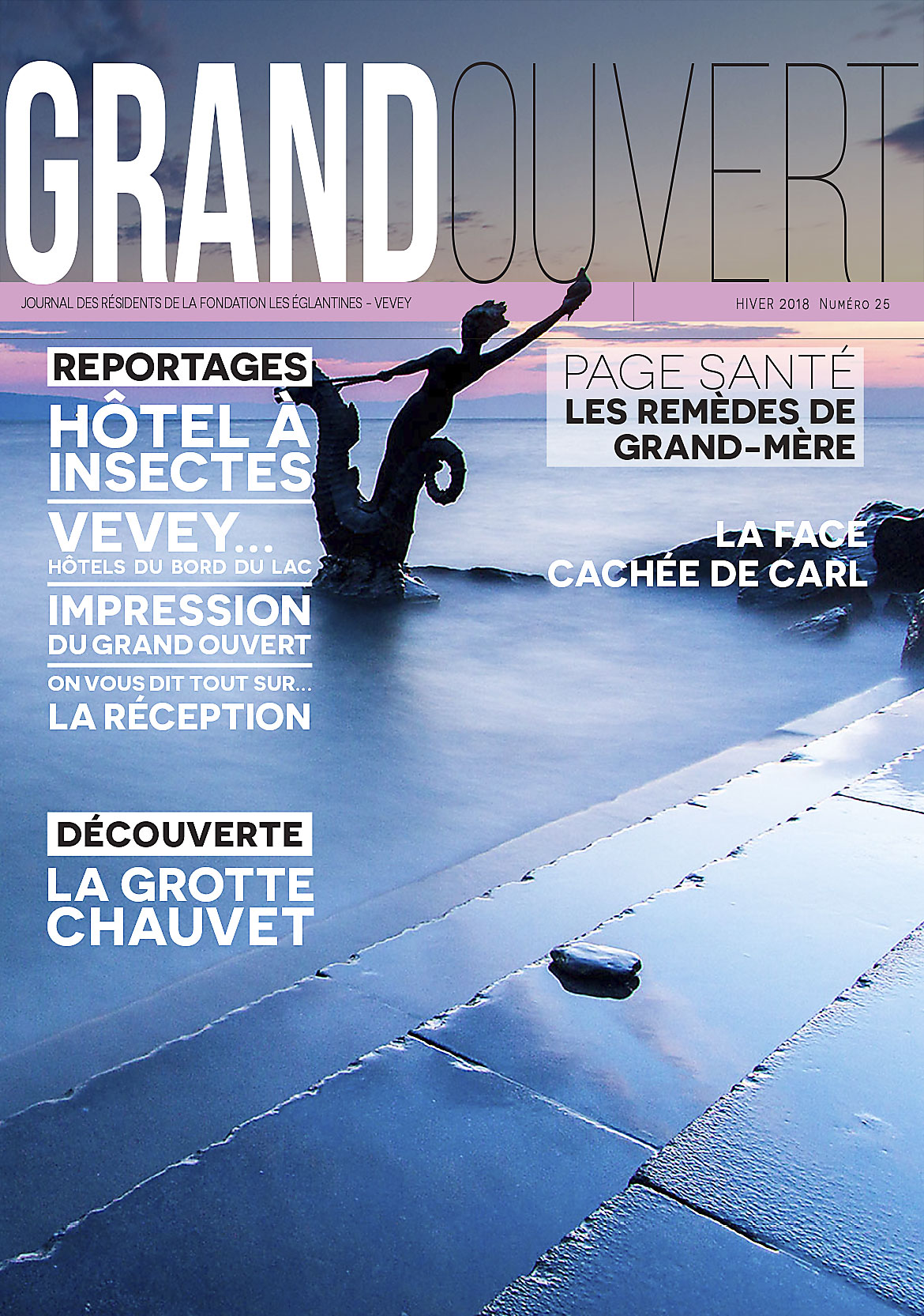 Fondation les Eglantines - Couverture du Journal Grand Ouvert N° 25